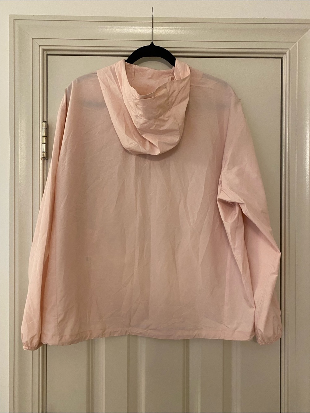 NWT Uniqlo Medium Pale Pink Pocketable UV Protection Hooded Parka Windbreaker - Picture 5 of 7